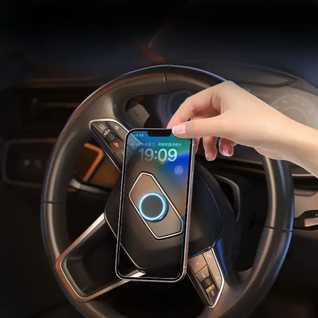 HOLDER PHONE Zero gravety -  حامل الهواتف بخاصية الدوران 360 درجة و صفر جاذبية لعجلة القيادة لسيارات لسنة 2025