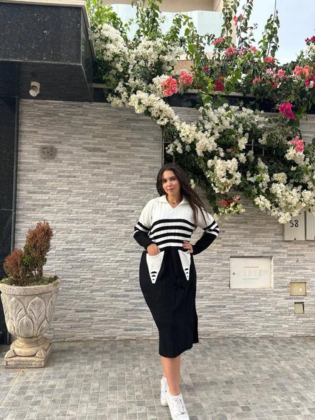 روب شتوي نسائي طويل – جيوب + خطوط + ستايل!