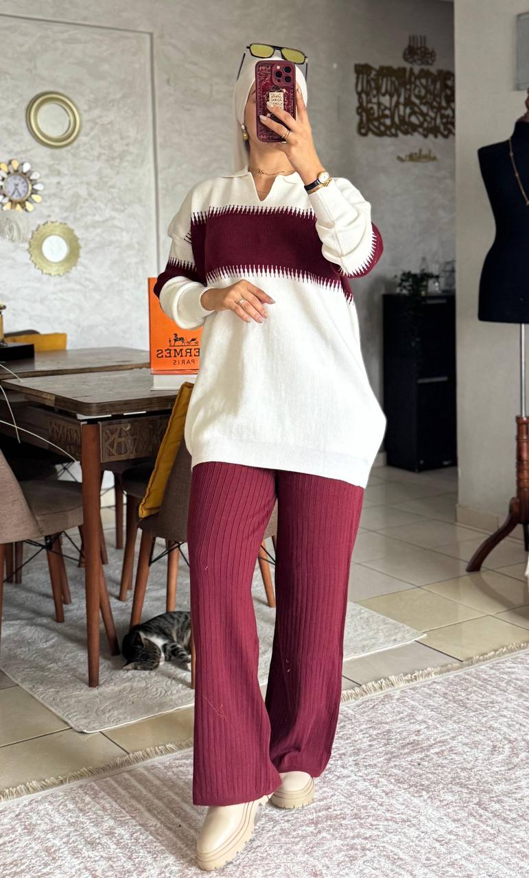 إطلالة دافئة وأنيقة... تجمع بين الراحة والأنوثة 💫