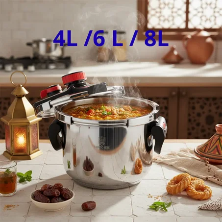 آخر الإصدارات في طنجرات الضغط الذكية بنظام فتح آمن 100% لشهر رمضان