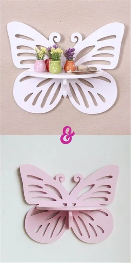 PACK Étagère Papillon Rangements en Bois