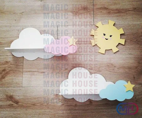 Pack Étagère Nuage Avec accessoire