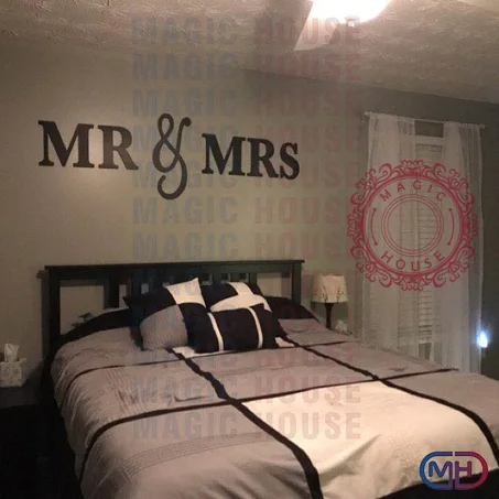 Mr & Mrs Belle Décoration Mural En Bois Pour Votre Mur 2 Metre