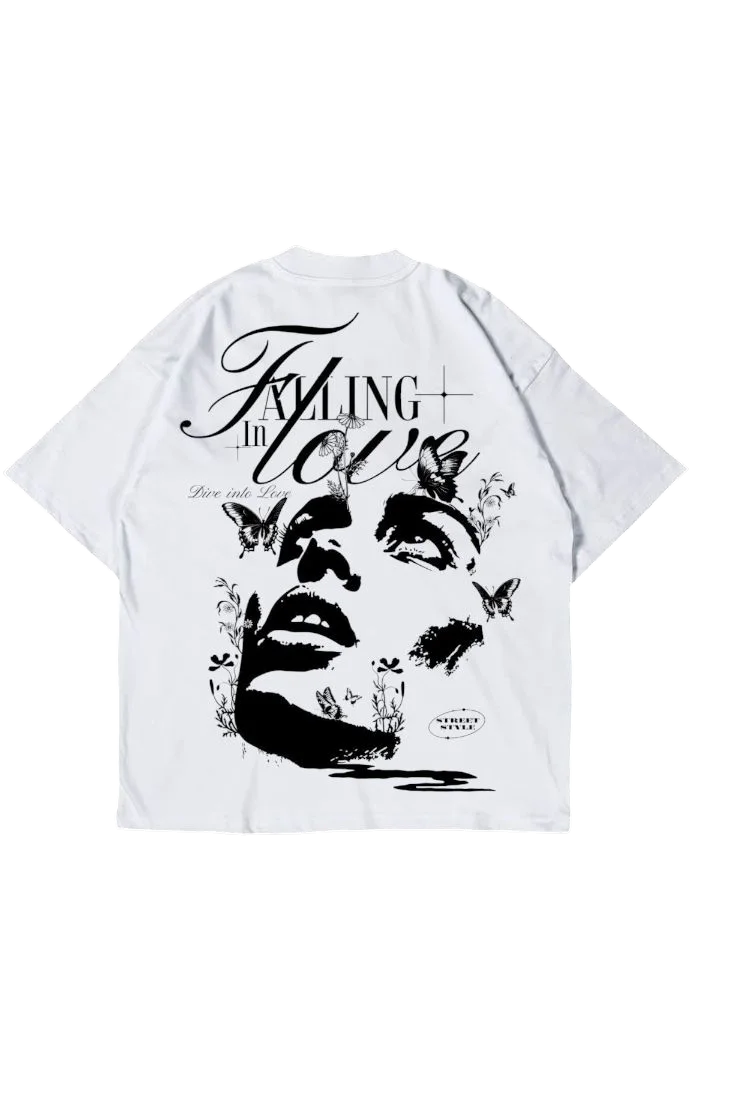 Failing in love oversized tshirt