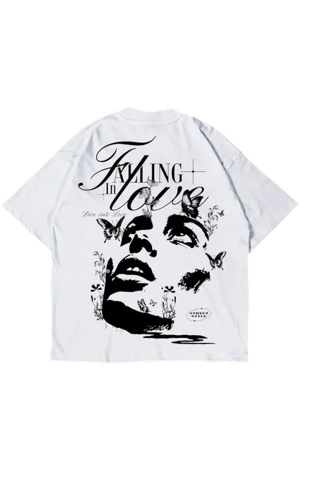 Failing in love oversized tshirt