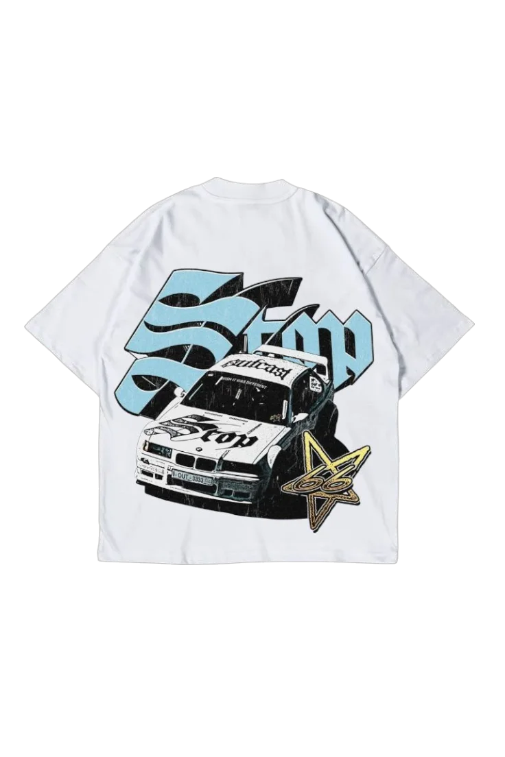 Stop car oversized tshirt
