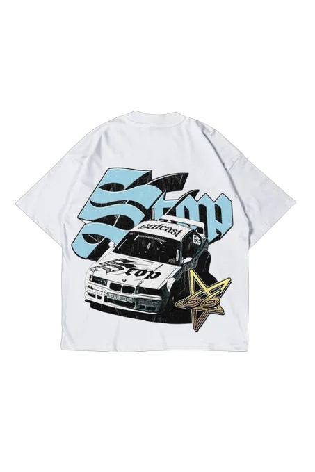 Stop car oversized tshirt