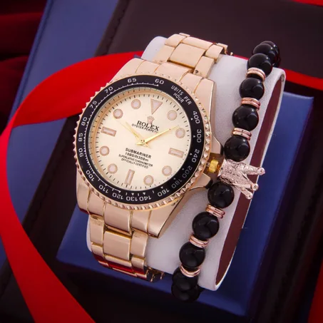 ساعة ROLEX  + سوار تاج بالمجان