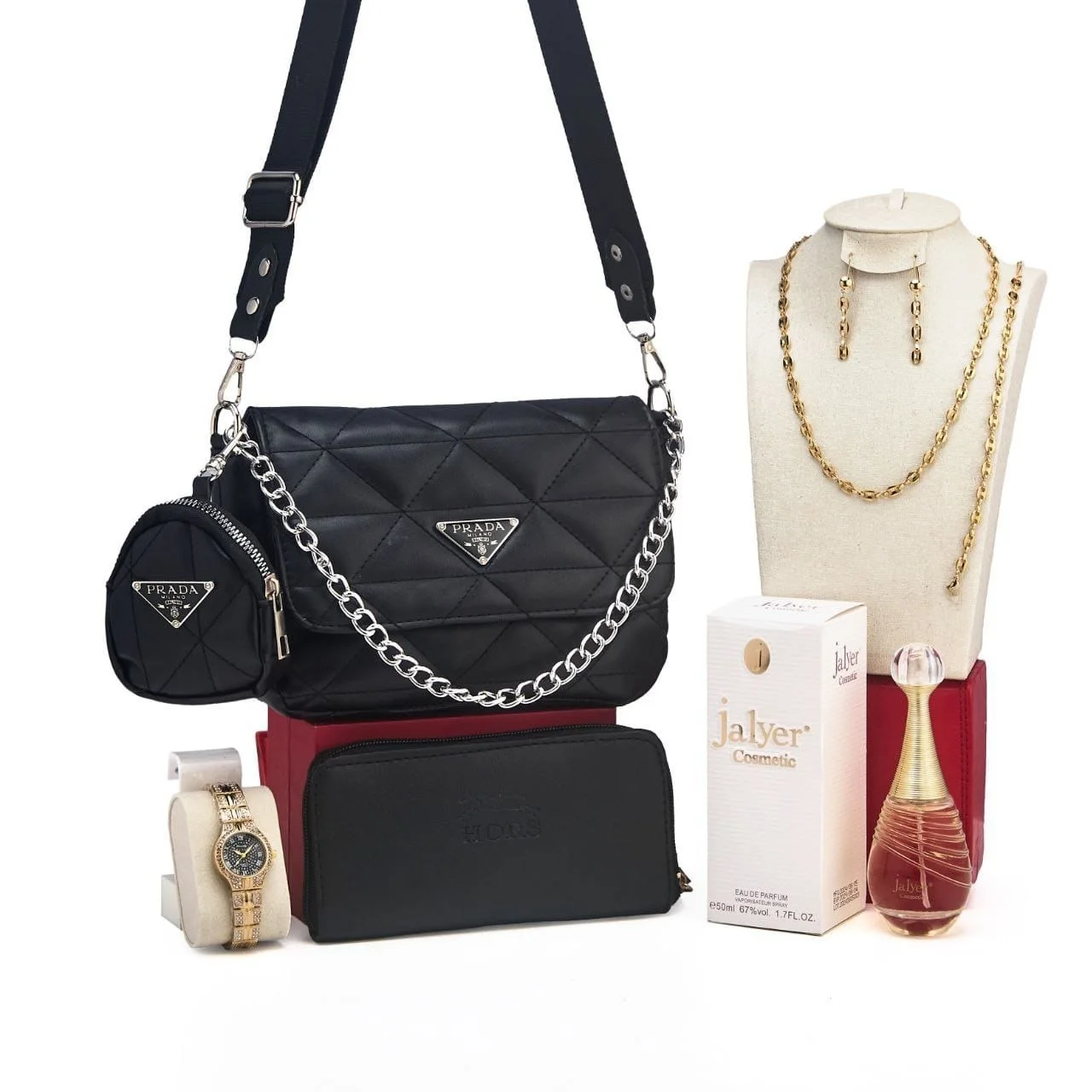 :prada 2pc+plaque or .