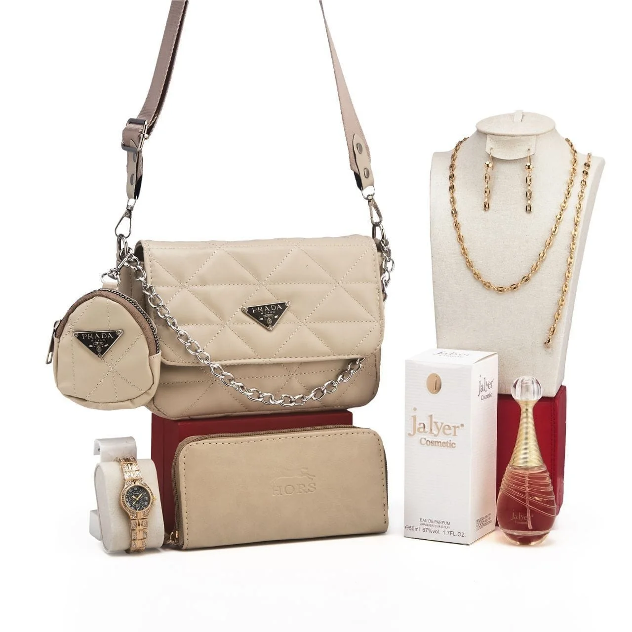 :prada 2pc+plaque or .