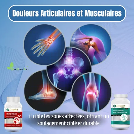 Glucosamine et Calcium Longrich