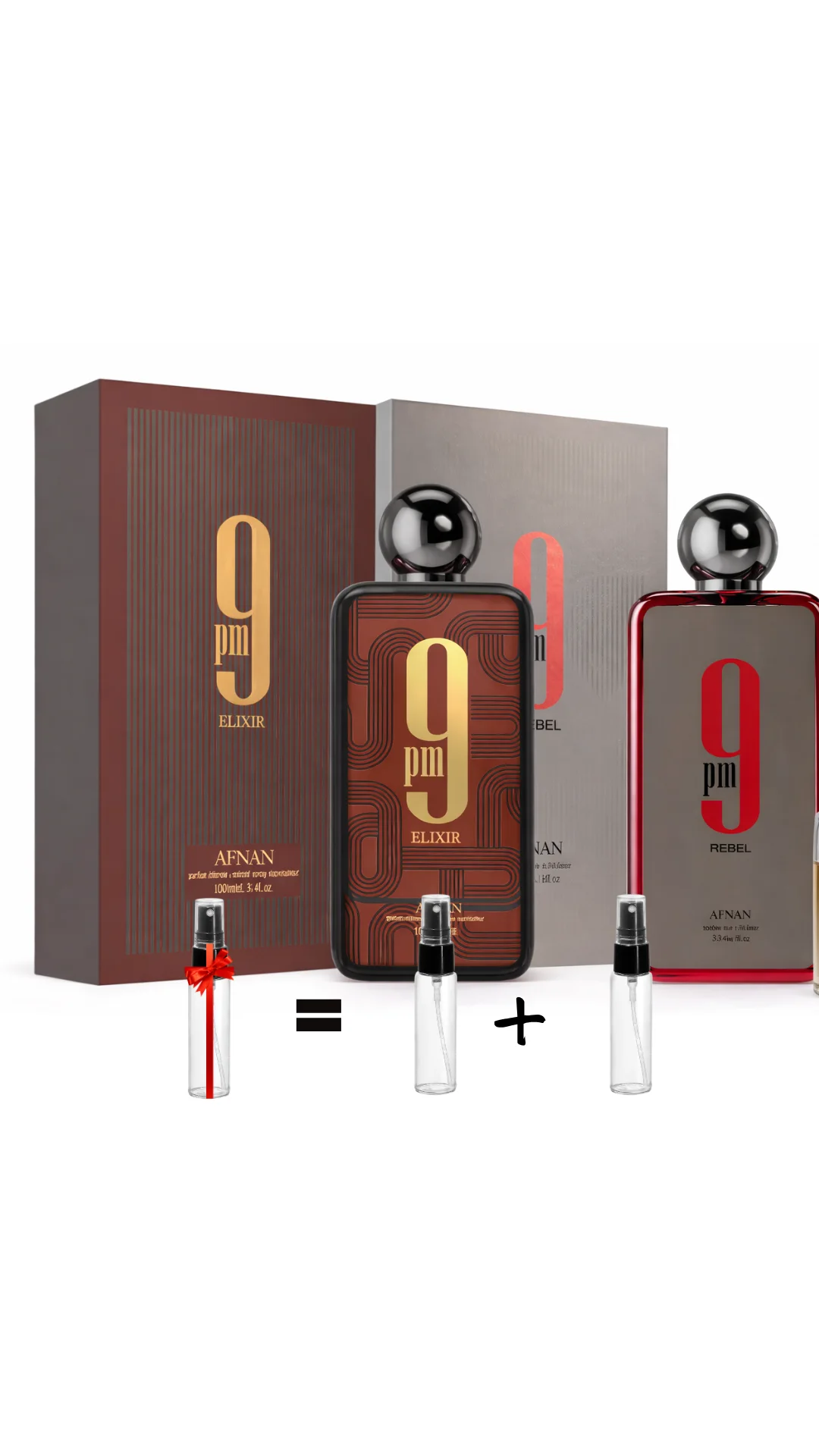 Afnan 9pm Rebel and 9pm Elixir 20ML