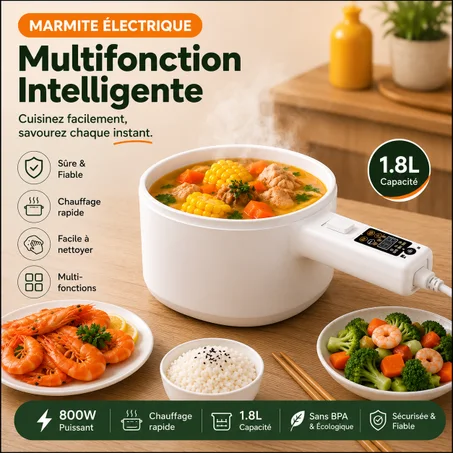 Marmite électrique multifonction intelligente