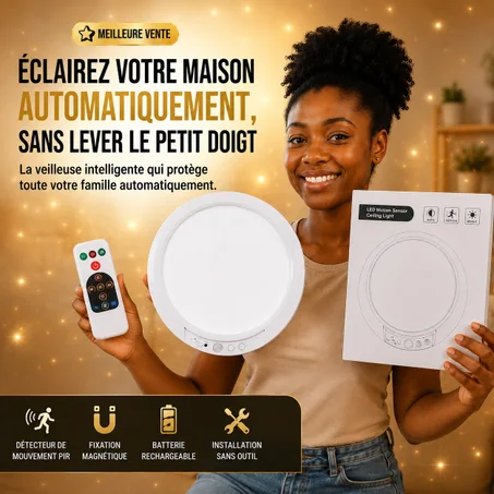 Veilleuse rechargeable à détecteur de mouvement