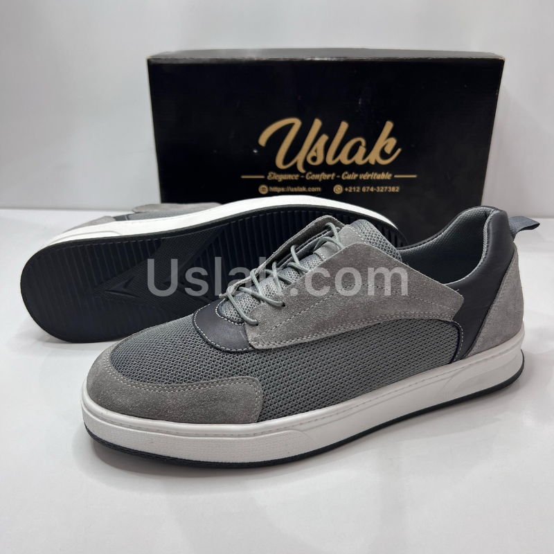 Uslak Espadrille En Daim Pour Hommes
