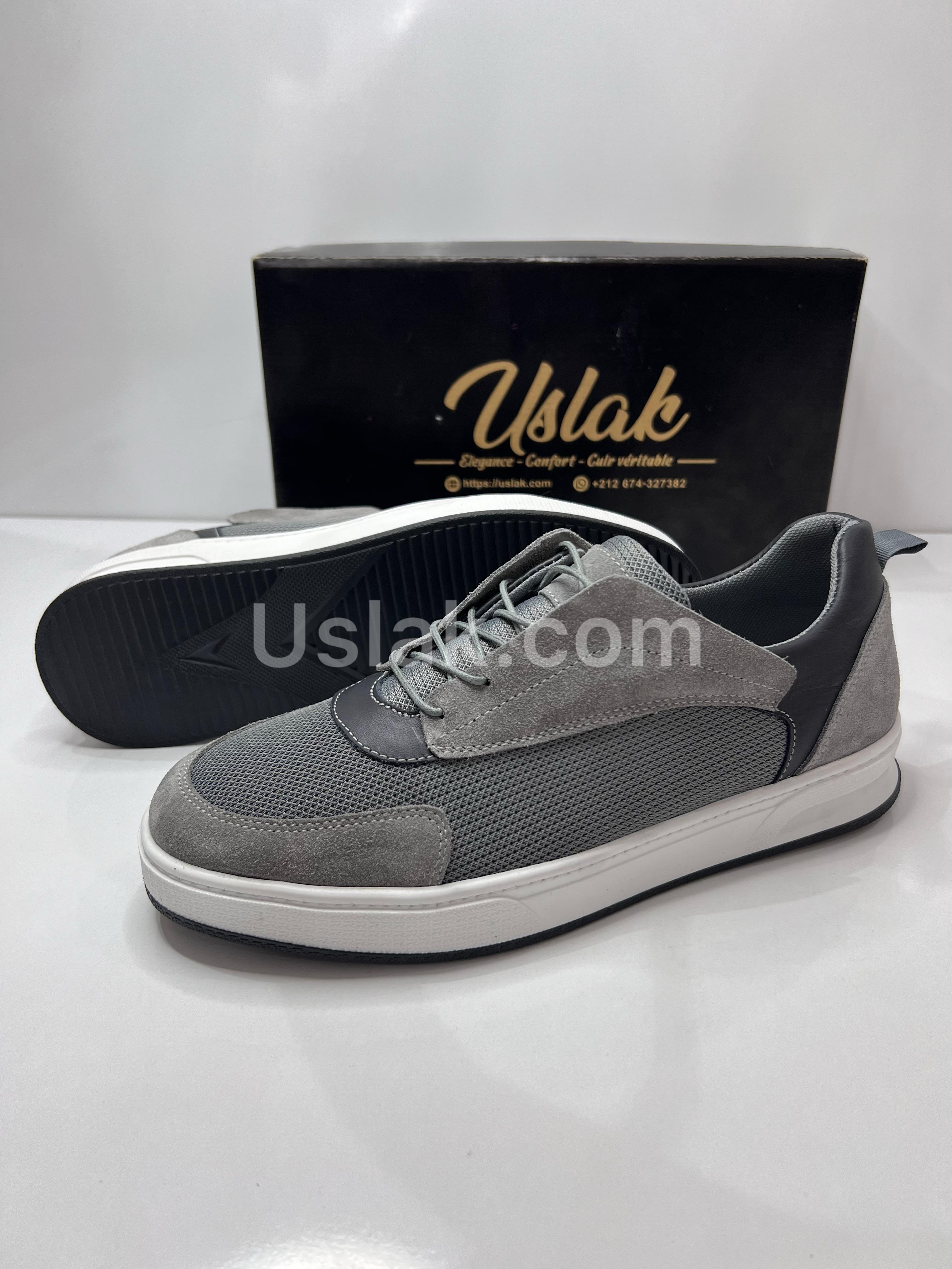 Uslak Espadrille En Daim Pour Hommes