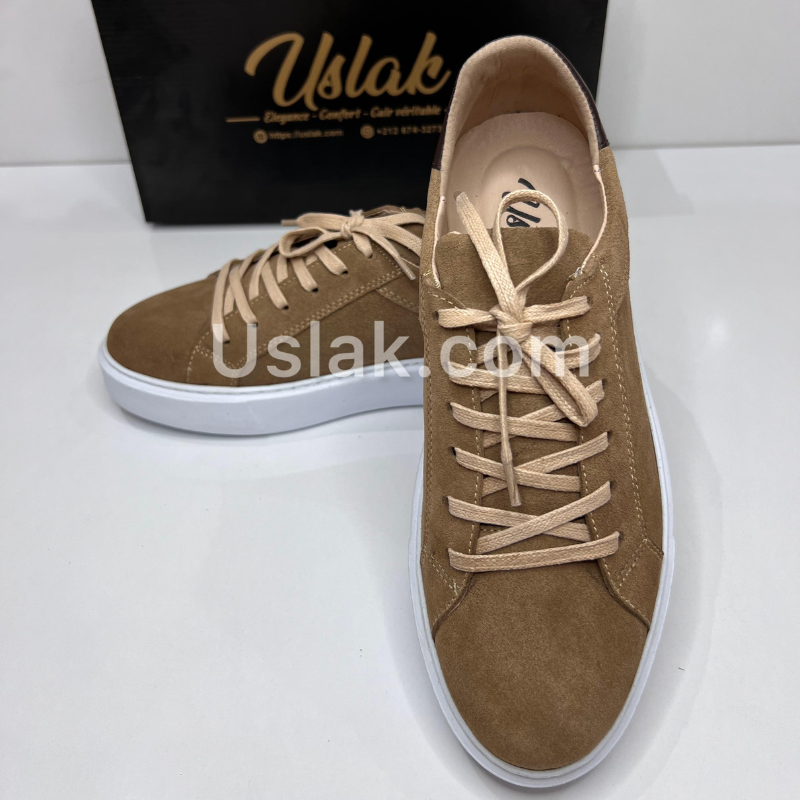 Uslak Espadrille En Daim Pour Hommes