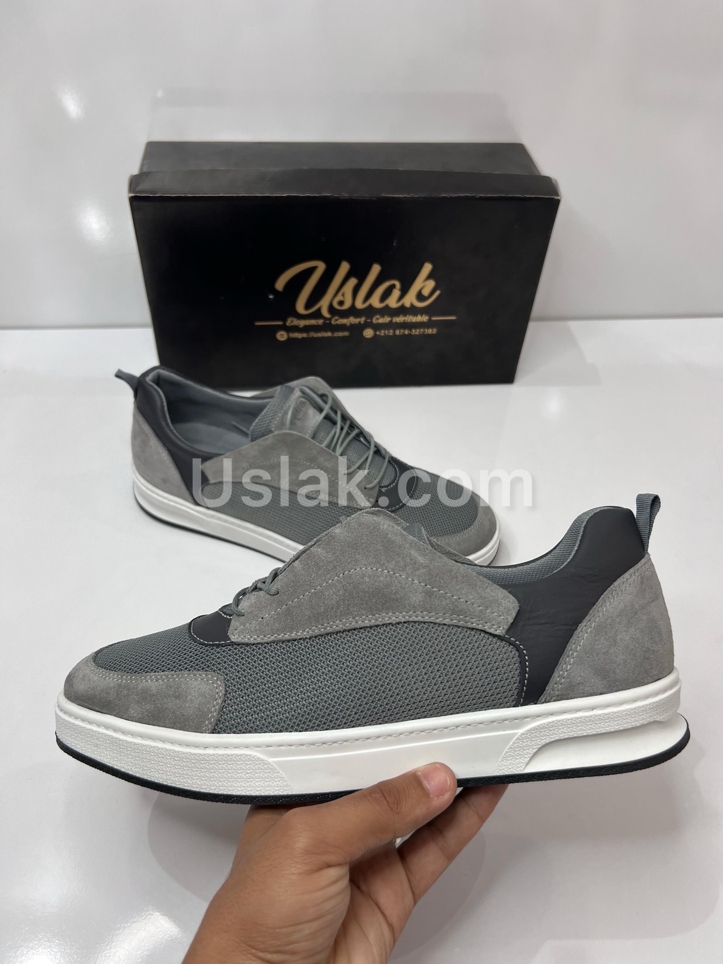 Uslak Espadrille En Daim Pour Hommes