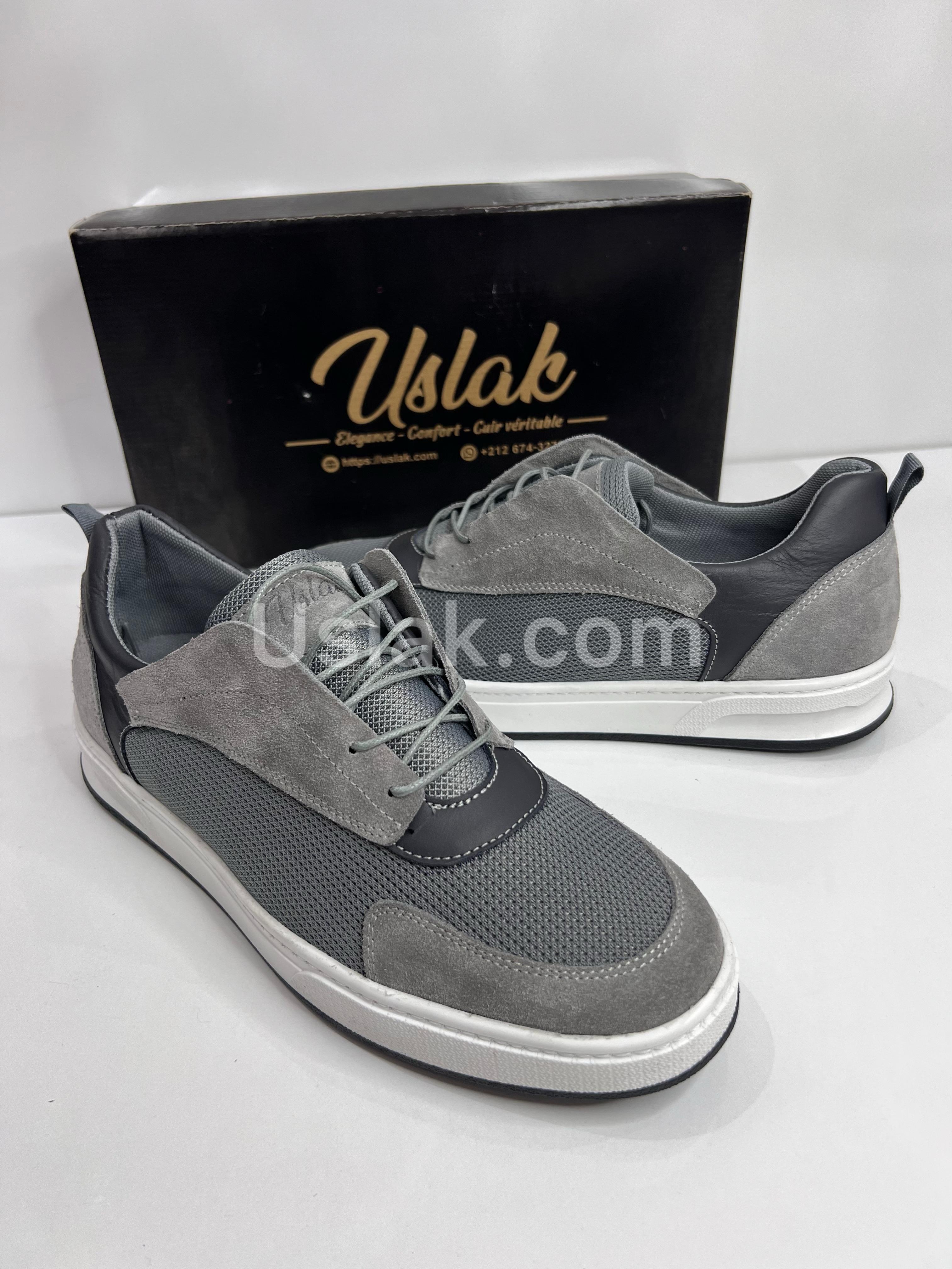 Uslak Espadrille En Daim Pour Hommes