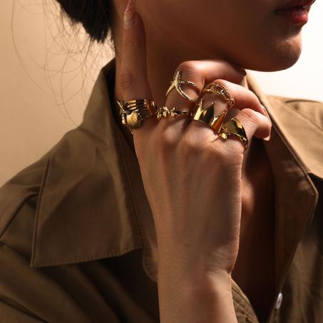 Bague Acier Tendance