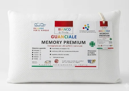 Oreiller Ergonomique 100% Mousse a mémoire Made in ITALY 42X72X15 CM