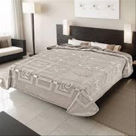 Couverture de Lit en Polaire Chaud – Pierre Cardin 220X240 CM TAUPE 657