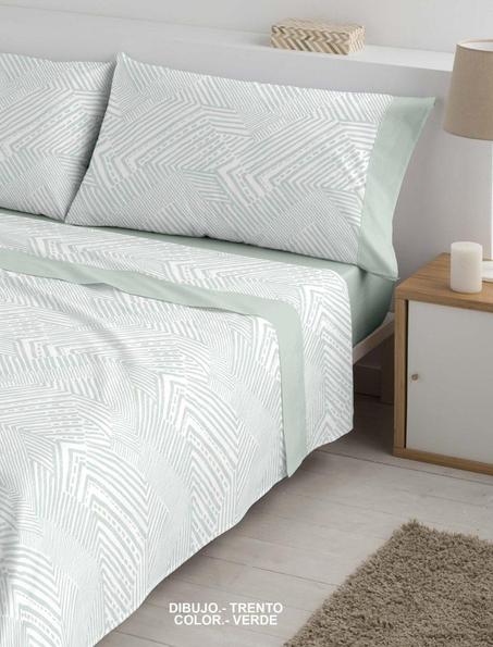 Parure de Draps TRENTO VERDE pour Lit  200X200CM