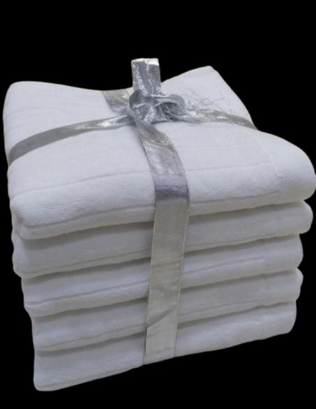 Serviette Spa 540 Blanc pack de 5 serviettes taille 50x100 cm Qualité D'Hotel