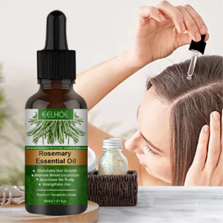 زيت إكليل الجبل العطري للشعر + الحواجب + الرموش