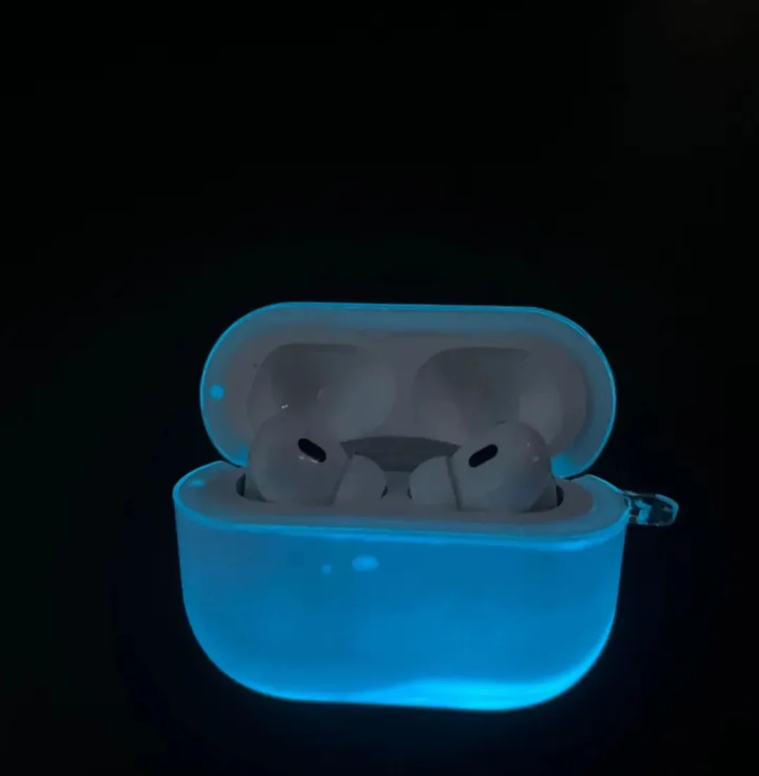 Glow-in-the-Dark Neon Quicksand Case for AirPods