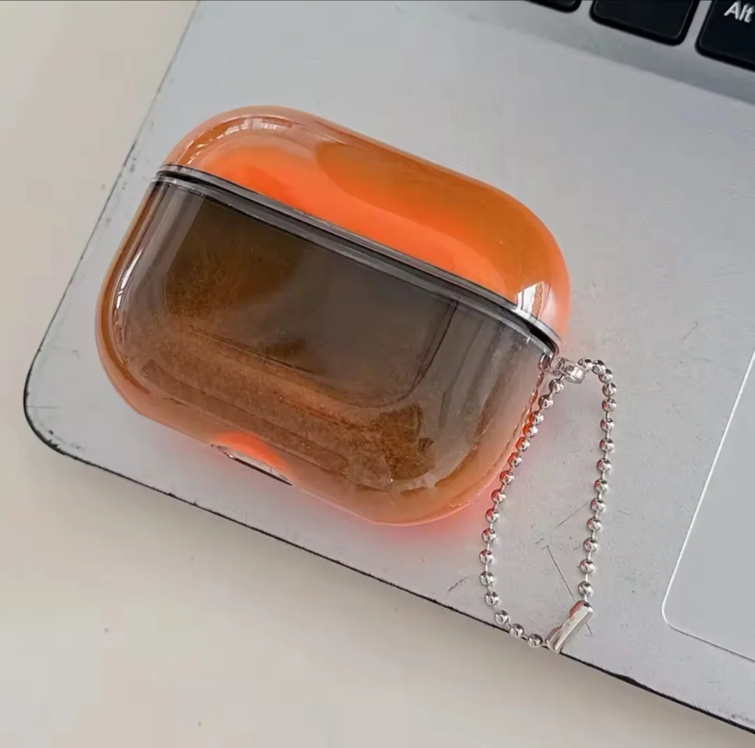 Glow-in-the-Dark Neon Quicksand Case for AirPods