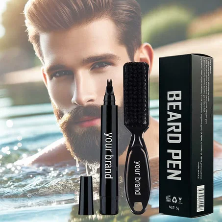 🧔‍♂️ Crayon-Peigne Barbe 2-en-1 – Pour les hommes qui soignent les détails