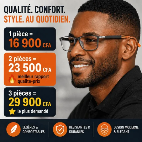 VisionSync – Lunettes unisexes multifocales avec technologie adaptative, Hommes et Femmes | Tendance 2026 | 🔥Paiement à la réception🔥
