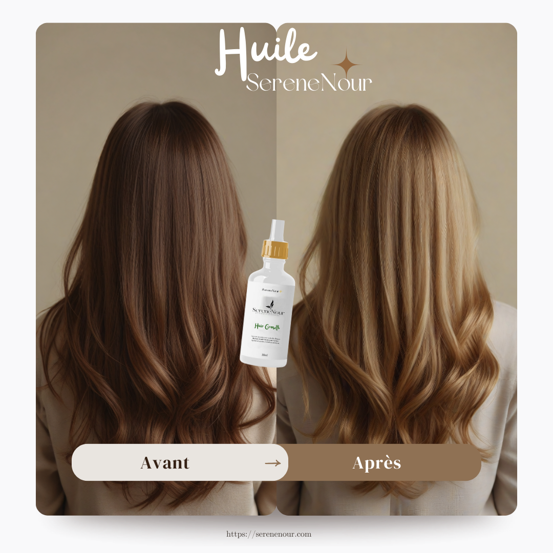 Huile de soins pour cheveux