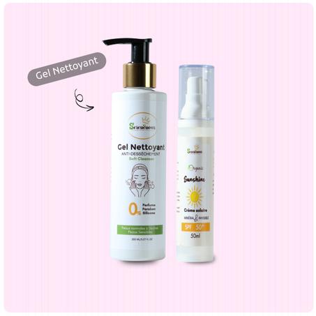 Créme solaire + Gel Nettoyant