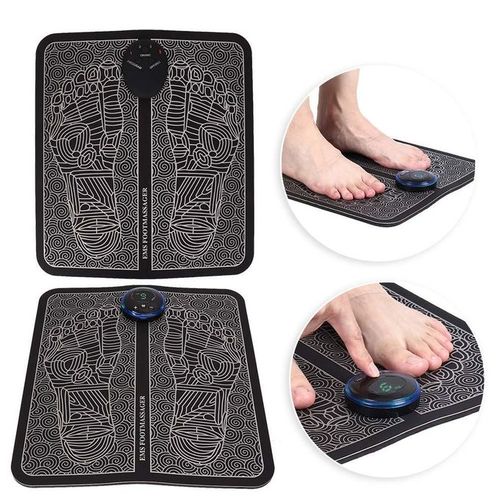 EMS Appareil de massage électrique pour les pieds, masseur de pieds électrique portable