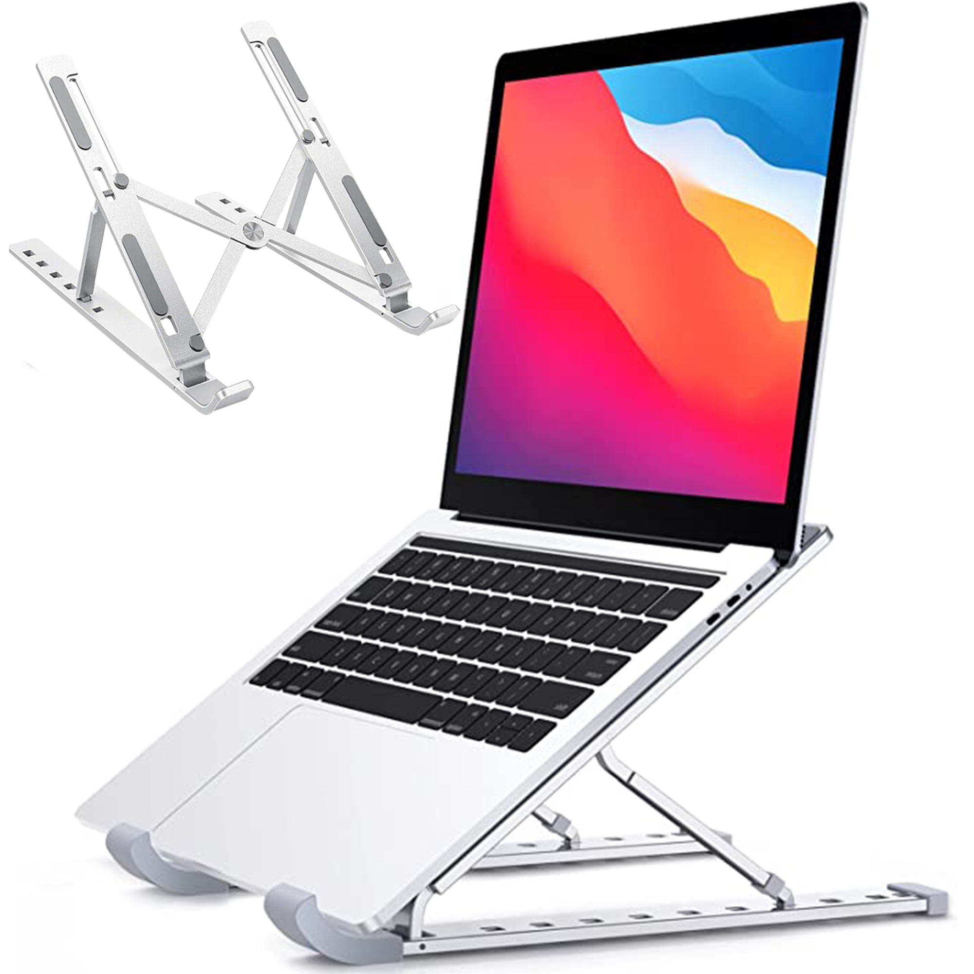 Support Pliable en Aluminium pour Ordinateur Portable, Accessoire pour pc