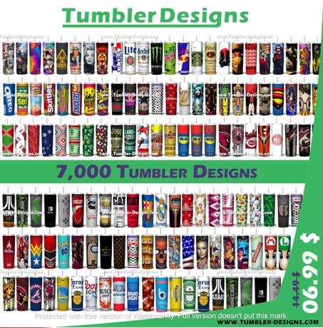 Tumbler Designs Bundle PNG High Quality, Designs 20 oz sublimation
