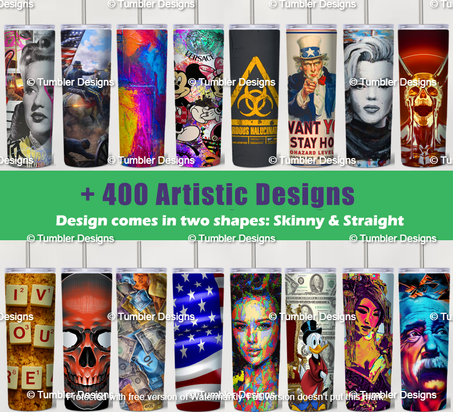 Artistic Designs Bundle PNG High Quality, Designs 20 oz sublimation