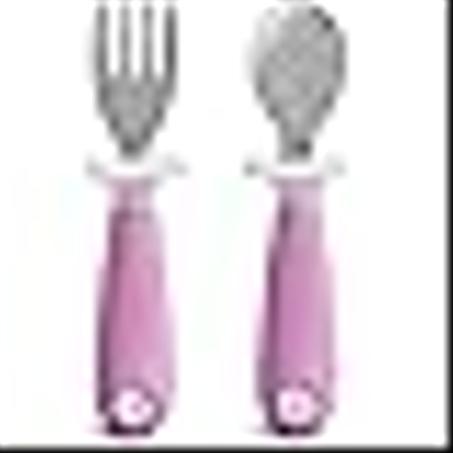 طقم شوكة وملعقة للاطفال الصغار