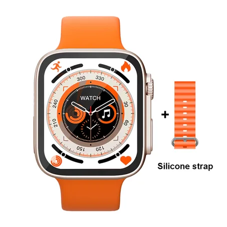 KB8 Ultra Smart Watch IWO Watch 8 Ultra Smartwatch 1.99" Series 8 Ultra Heart Rate Bluetooth Call Waterproof Wireless Charging
