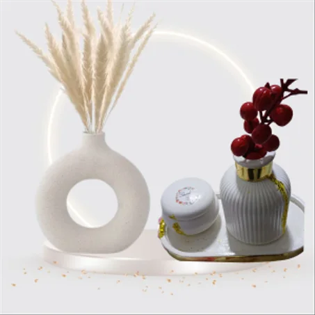 طقم ديكور كونكريت-مزهرية دونيت