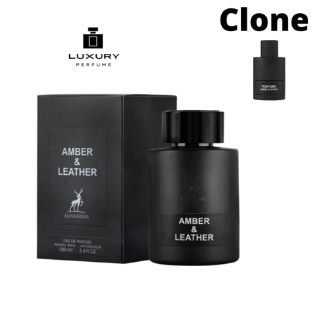 Amber & leather 100ML Eau de Parfum Pour Homme De ALHAMBRA