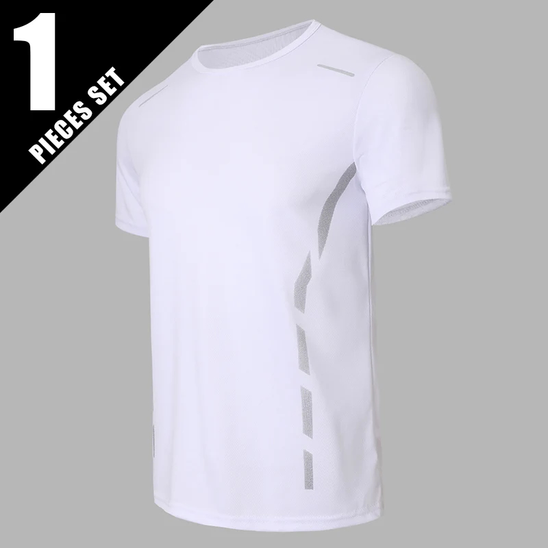 تي شيرت فضفاض بأكمام قصيرة للرجال، مطبوع، سريع الجفاف، مثالي لفصل الصيف والرياضة واللياقة البدنية. تصميم فضفاض، طبعة عصرية. مناسب للشباب في منتصف العمر.