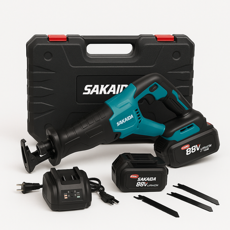 Scie Sabre Sans Fil SAKAIDA 88V – Kit Complet