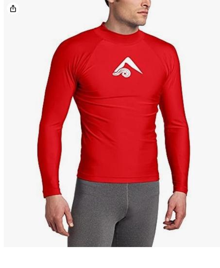 قميص بلاتينيوم باكمام طويلة وبعامل حماية من الاشعة فوق البنفسجية 50+ للحماية الطفح كانو سيرف إسباندكس