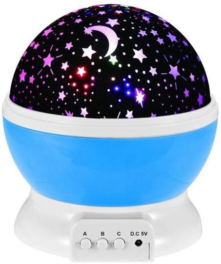 LED Star Master Rotating Night Light Projector Spin Starry Sky Star Master Children Kids Baby Sleep Romantic Led USB Lamp Projection Night Lighting Projector Kids Children Baby Sleeping - Blu