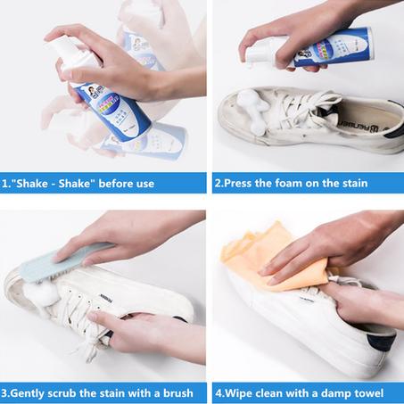 Shoes Cleaner Foam Spray منظف ​​الأحذية بخاخ فوم