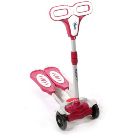 سكوتر الفراشة للاطفال ، زهري