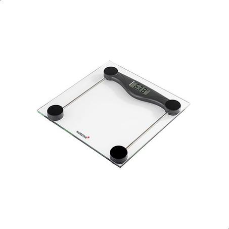 Korona Olivia 74540 Glass Bathroom Scales, Solid and Sturdy Construction, Black, Digital, 180 kg Load Capacity, 100 g Division